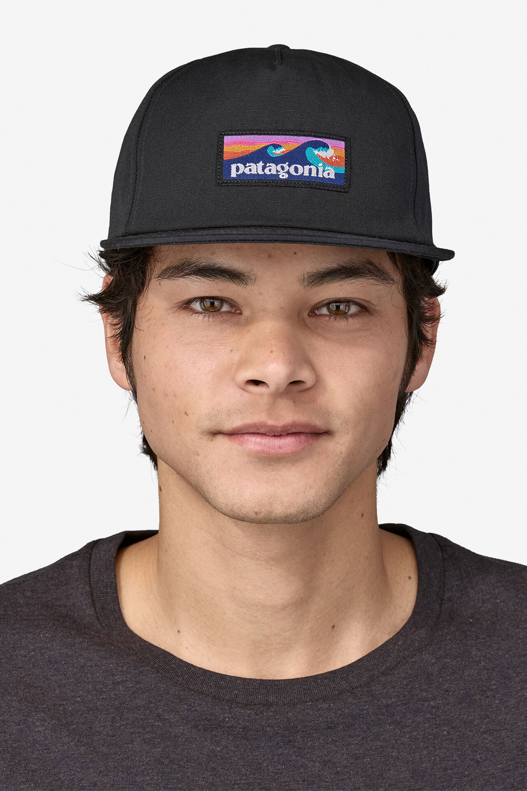 Patagonia Grey Hat On Person PATAGONIA BOARDSHORT LABER FUNFARER