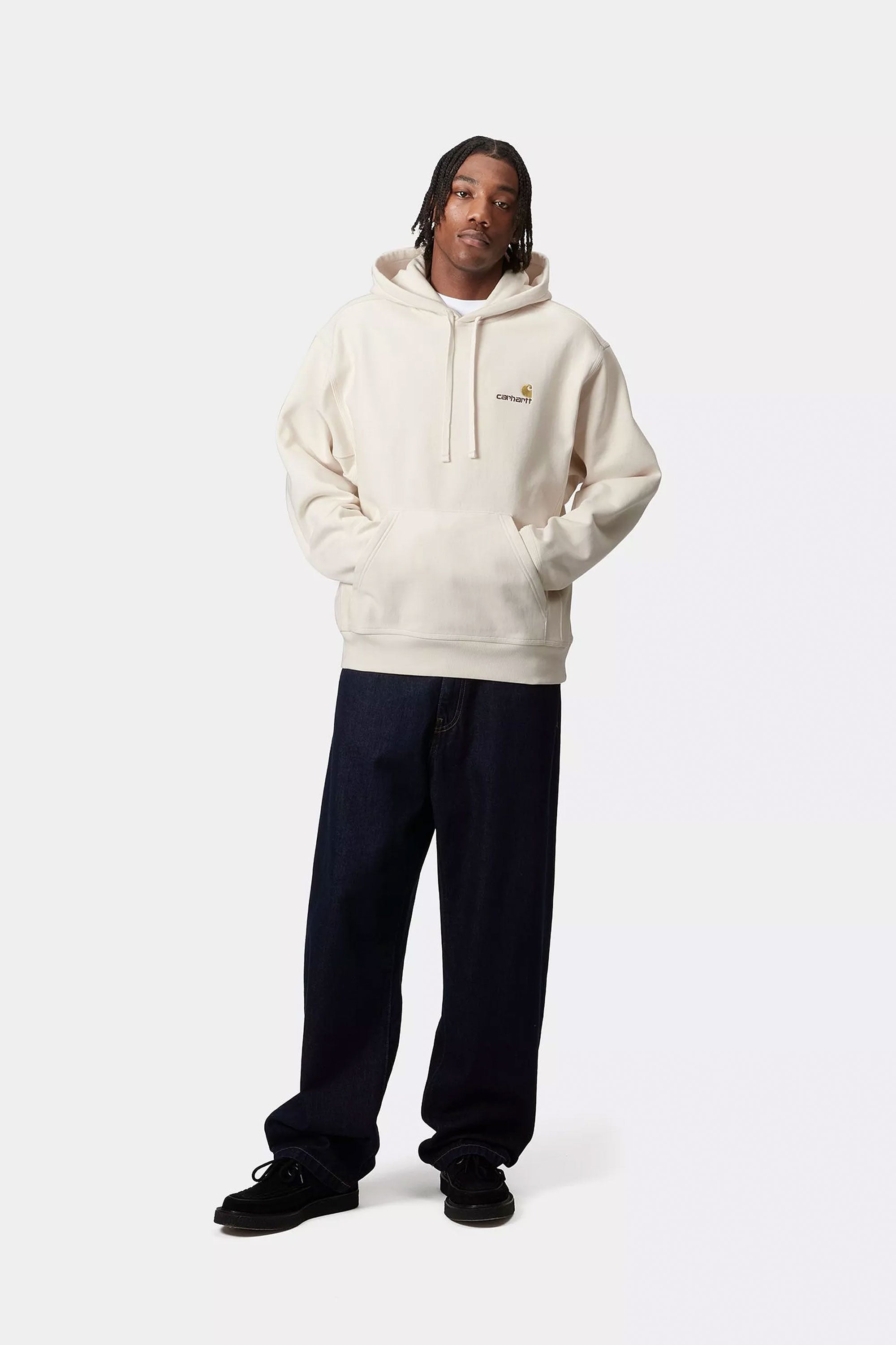 パーカー・フーディ CARHARTT WIP 'American Script' hoodie White Carhartt WIP Hooded American Script Jacket | Natural – Page