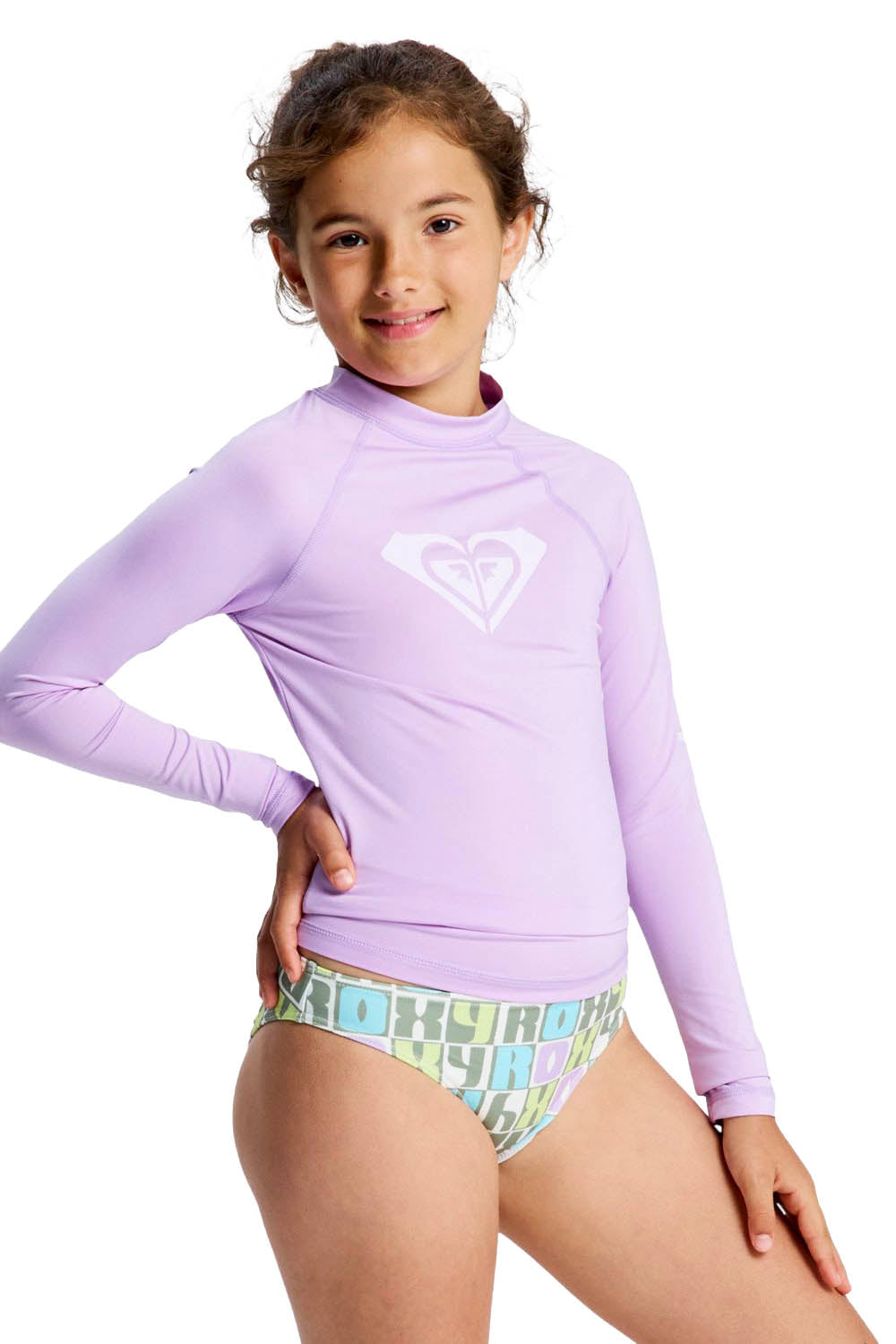 Roxy Whole Hearted Long Sleeve Rashguard Girls | Shop at PUKAS