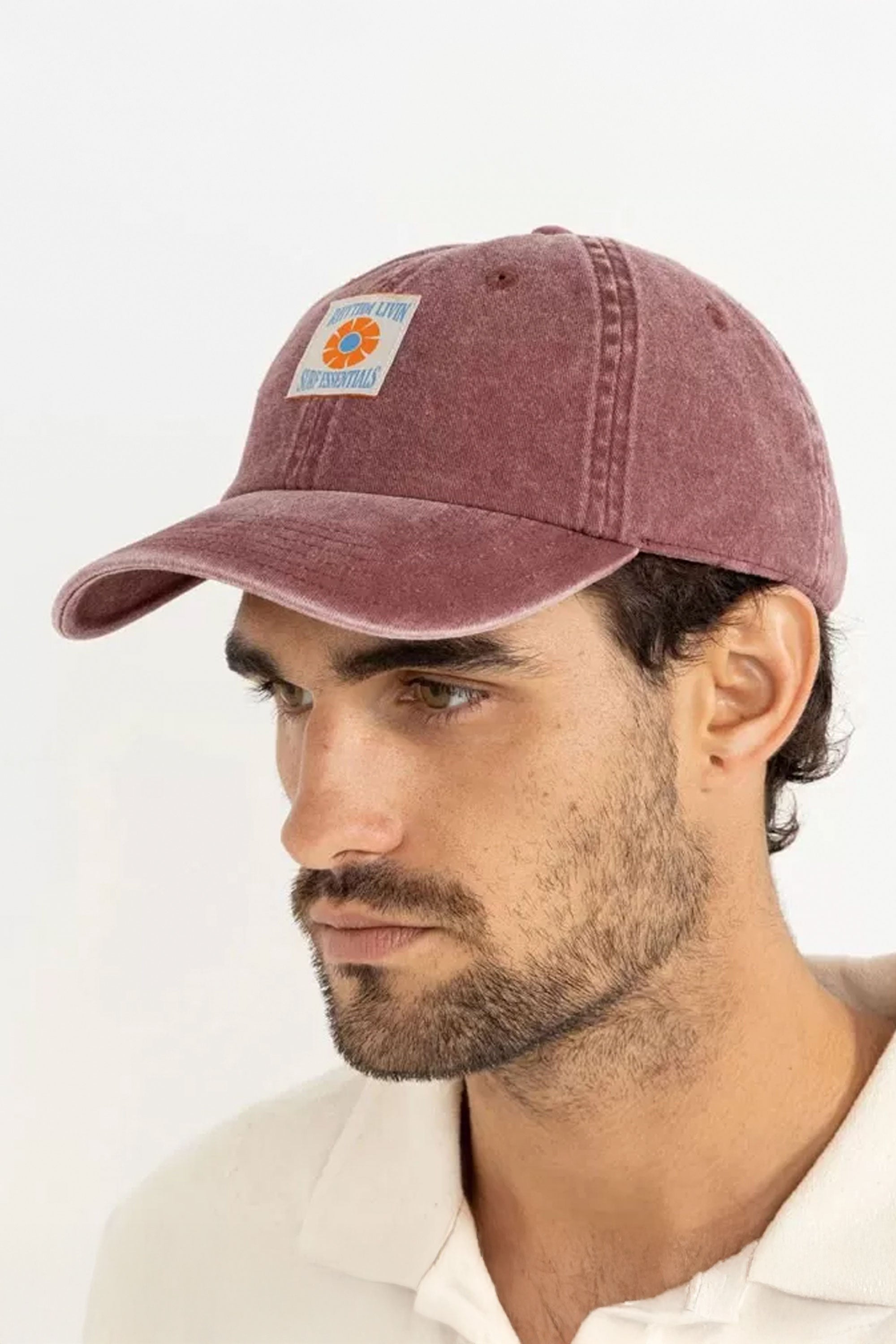 Rhythm Sports Cap Burgundy 6-Panel | Shop at PUKAS SURF SHOP