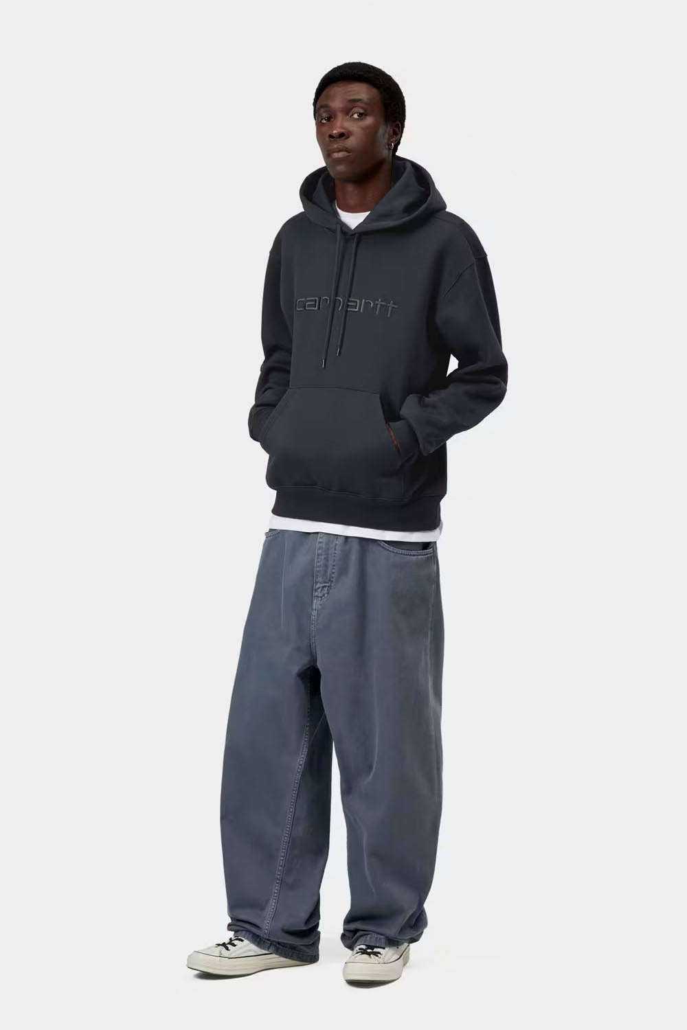 CARHARTT WIP Hooded Carhartt Sweat Dark Navy Scarab | Shop at