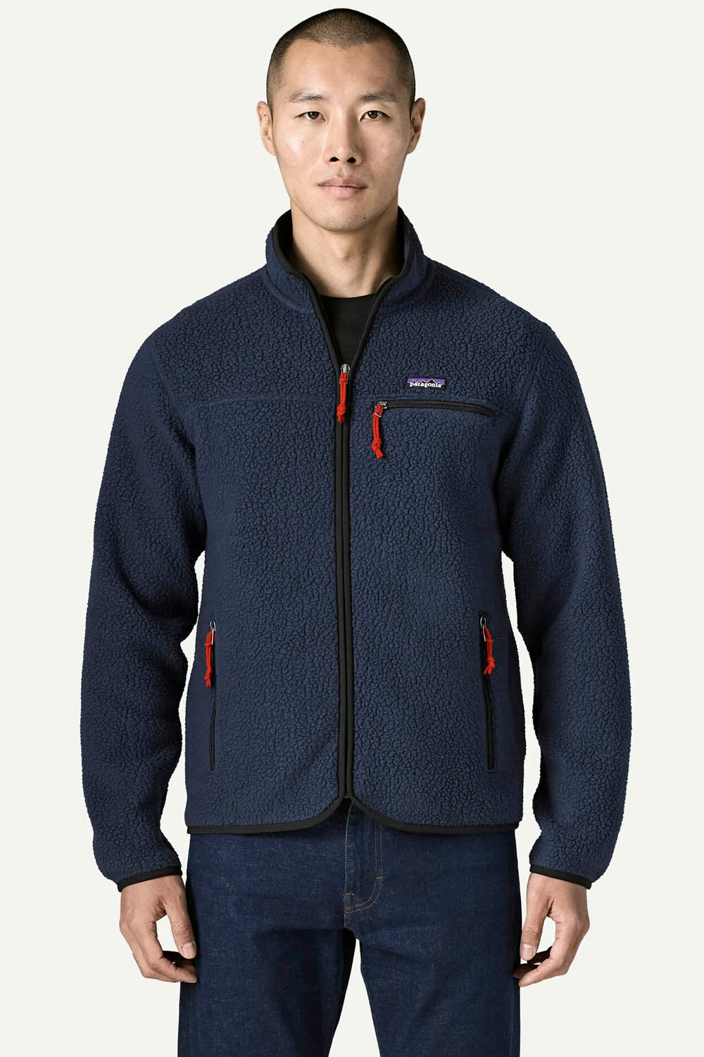 PATAGONIA Retro Pile Jacket Man New Navy | Shop at PUKAS SURF SHOP