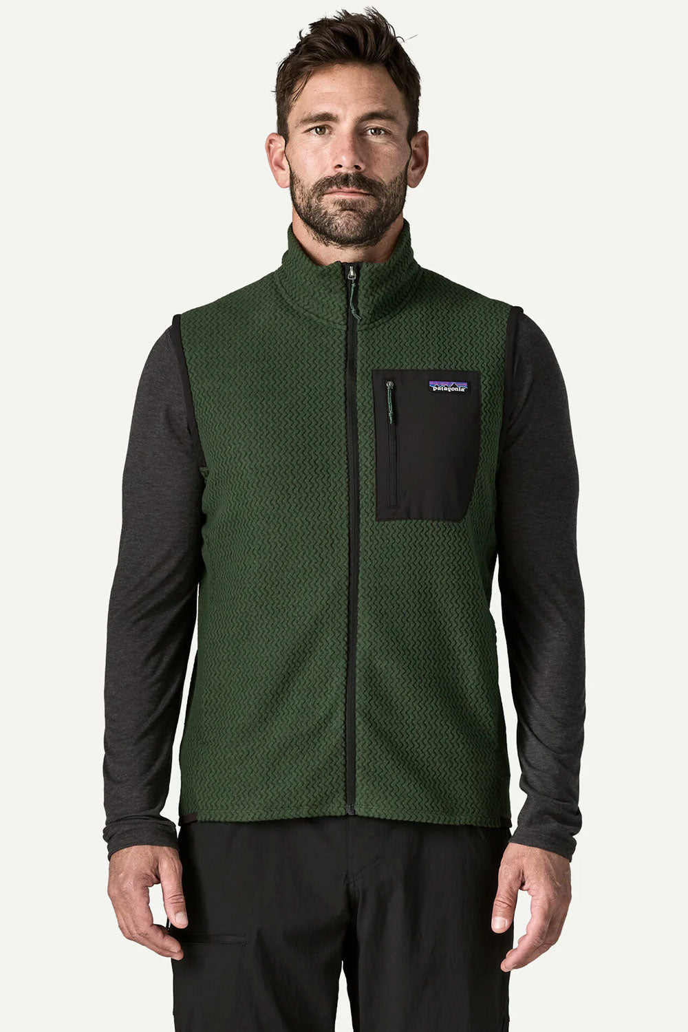 Patagonia R1 Air Vest Treeline Green | Shop at PUKAS SURF SHOP