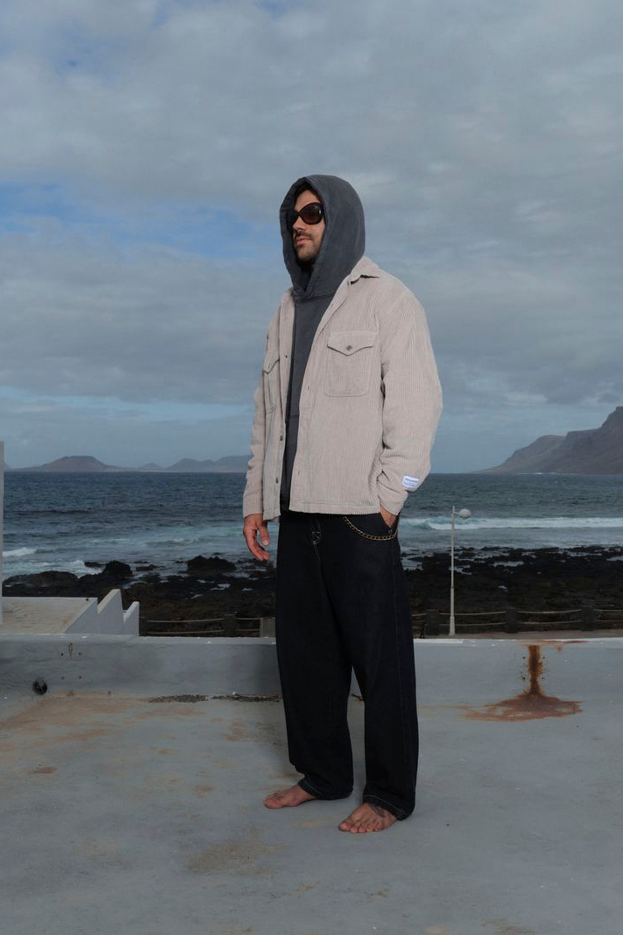 Pukas Corduroy Jacket Ice Grey | Shop at PUKAS SURF SHOP