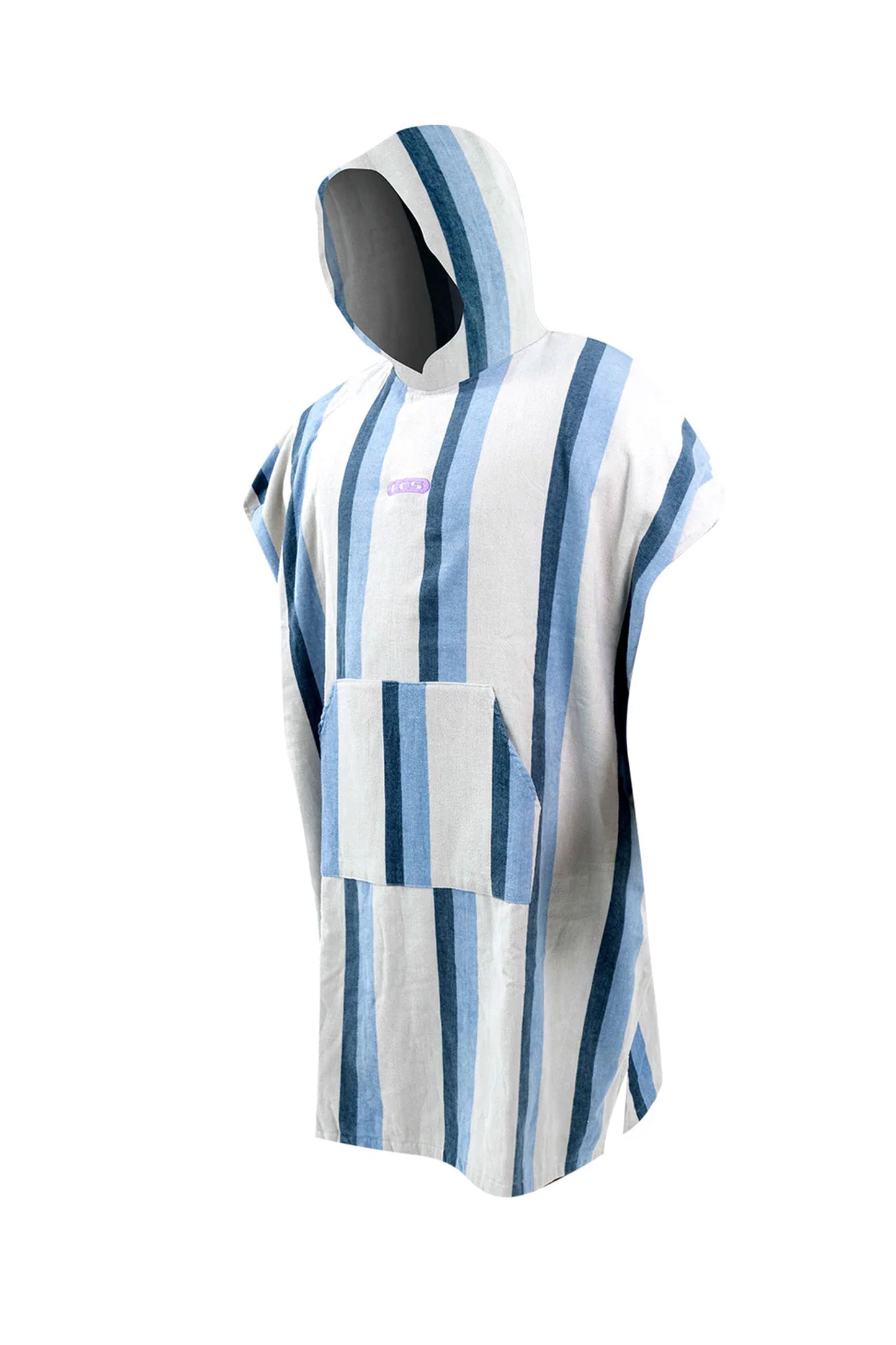 Pukas Surf Shop Man Poncho FCS Towel Poncho Striped Teal