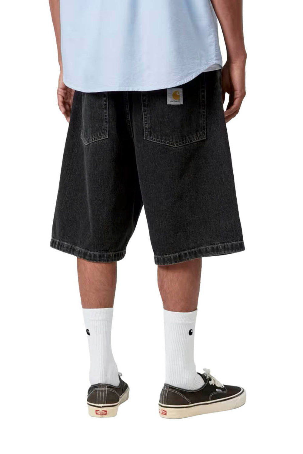 Carhartt WIP Brandon Short Black Stone Washed | Shop at PUKAS SURF
