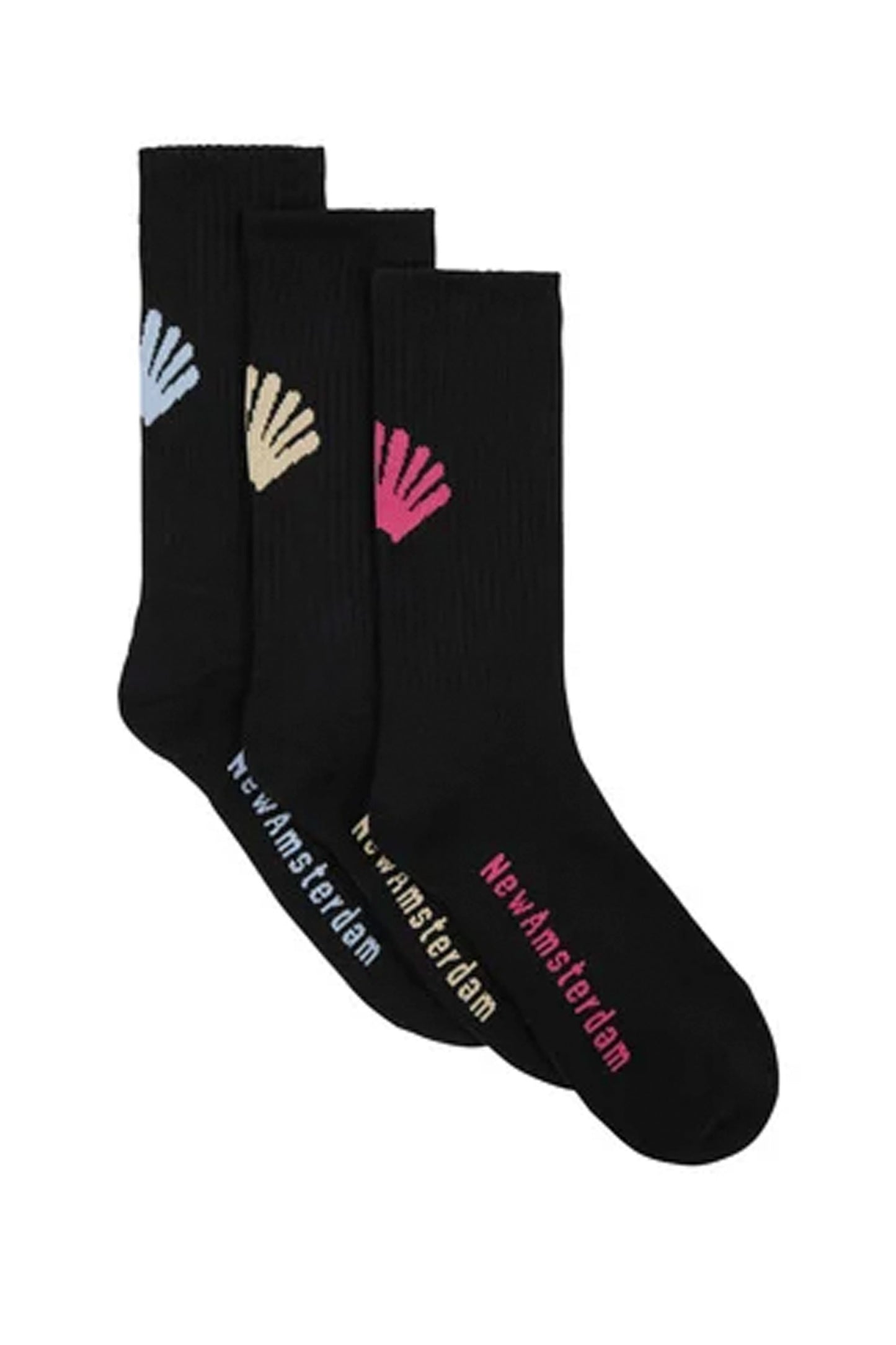 Pukas Surf Shop Man Socks New Amsterdam Logo Socks 3 Pack Black