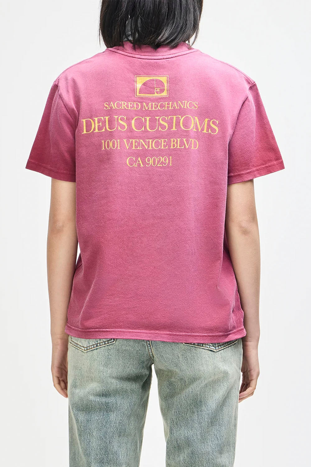 DEUS Perfect Ratio Tee Riding Red | Shop at PUKAS SURF SHOP
