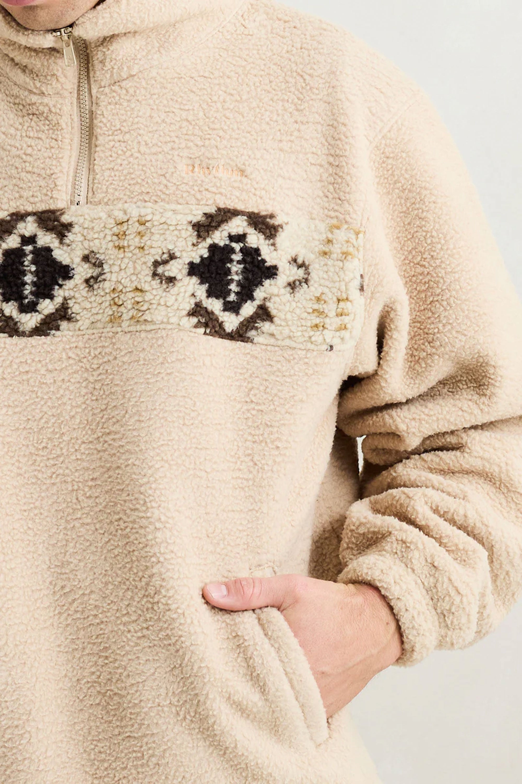 RHYTHM - DUSTY QUARTER ZIP | Shop at PUKAS SURF SHOP