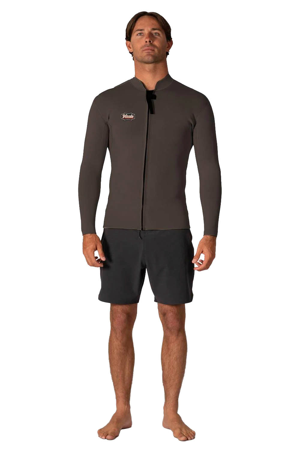 VISSLA Solid Sets 2mm Long Sleeve Dark Earth | PUKAS SURF SHOP
