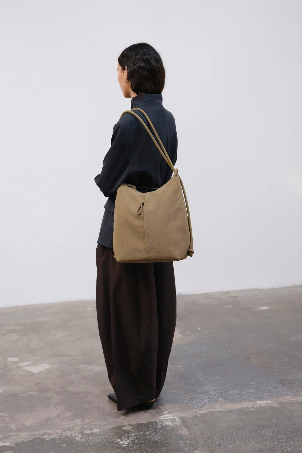ÖLEND Elio Bag Suede Khaki | Shop at PUKAS SURF SHOP