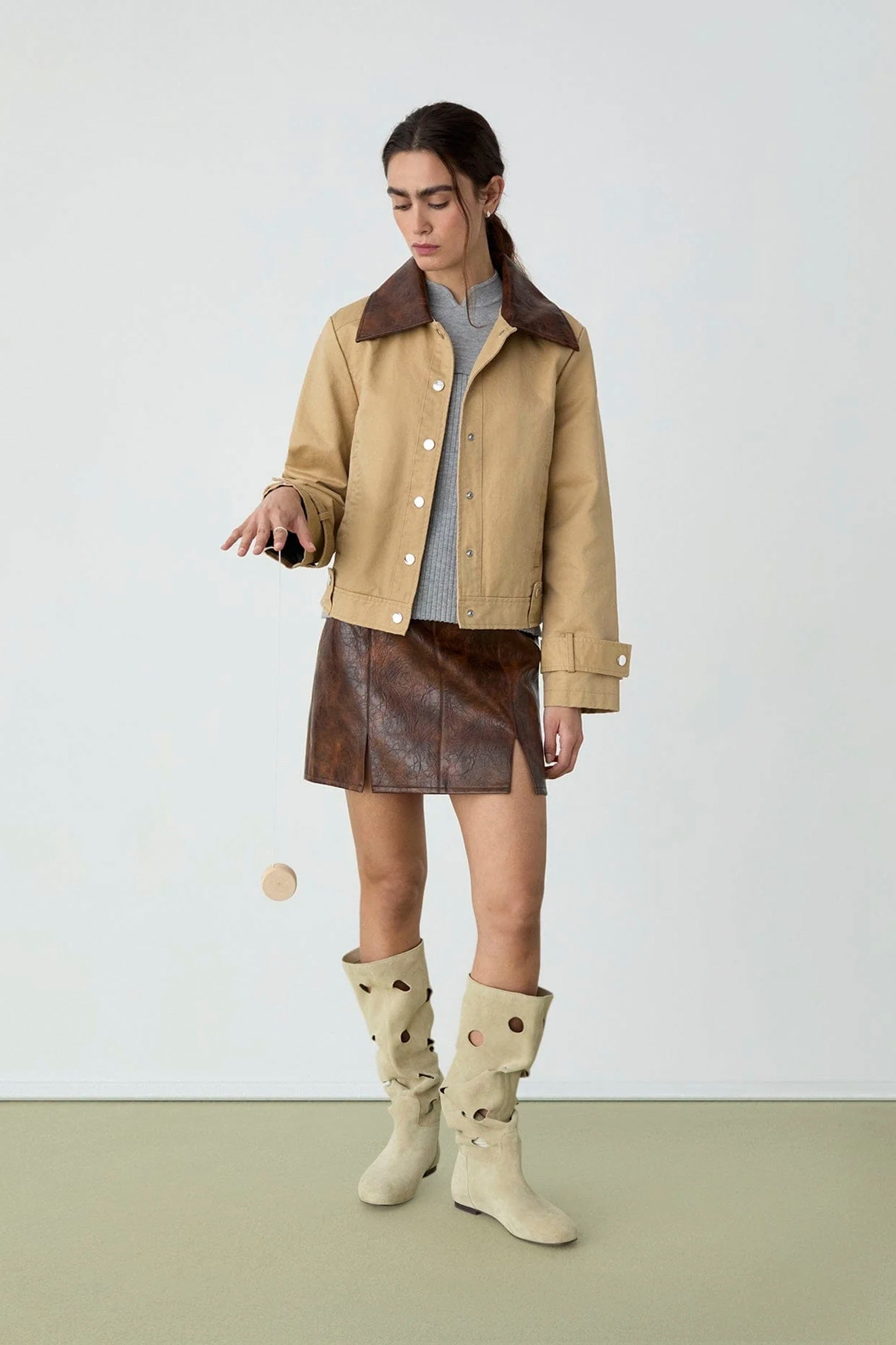 LAAGAM Braidy Jacket Beige | Shop at PUKAS SURF SHOP