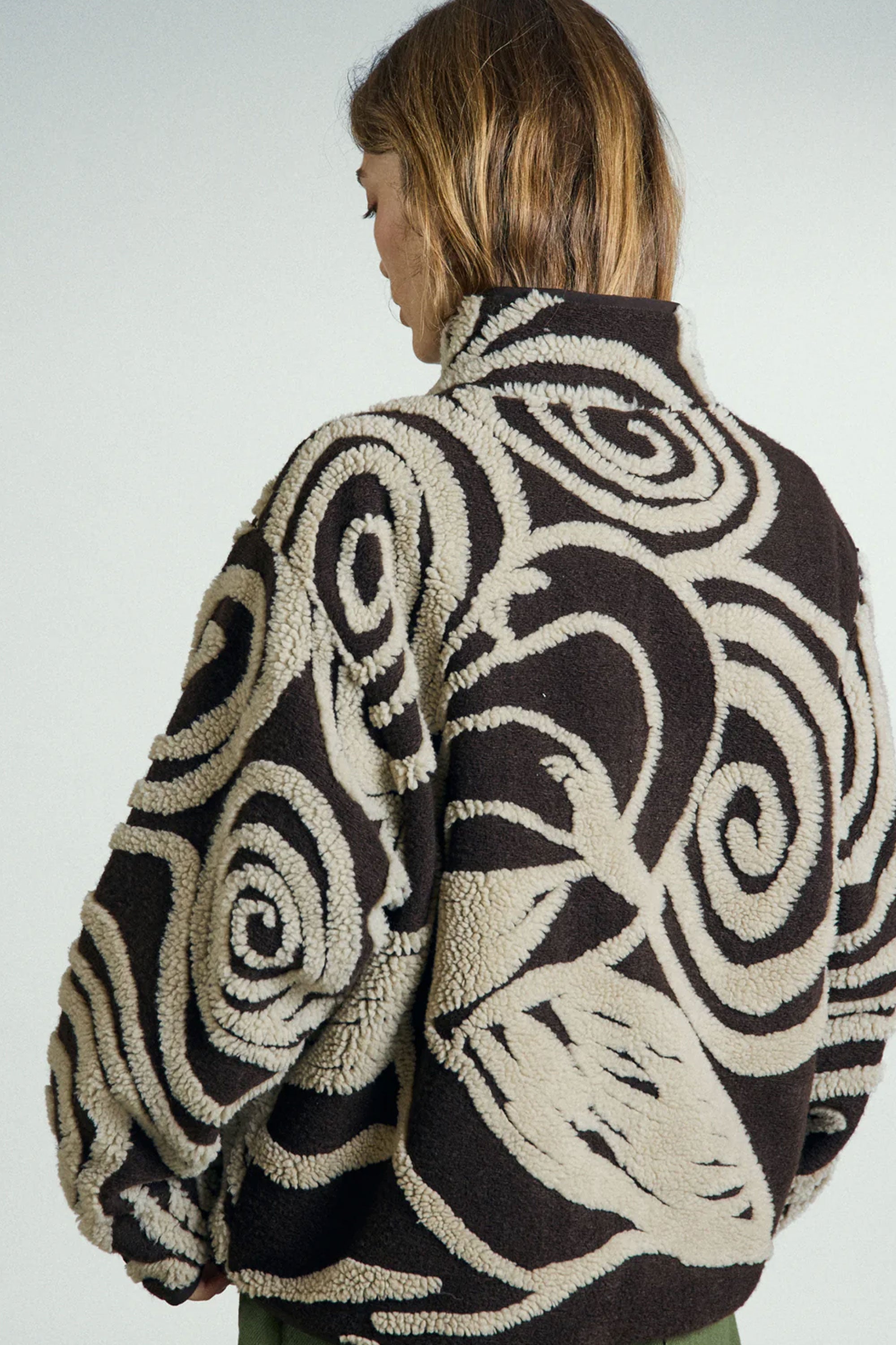 メルトン ssstein MELTON OVERSIZED ZIP JACKET - DIMPLE