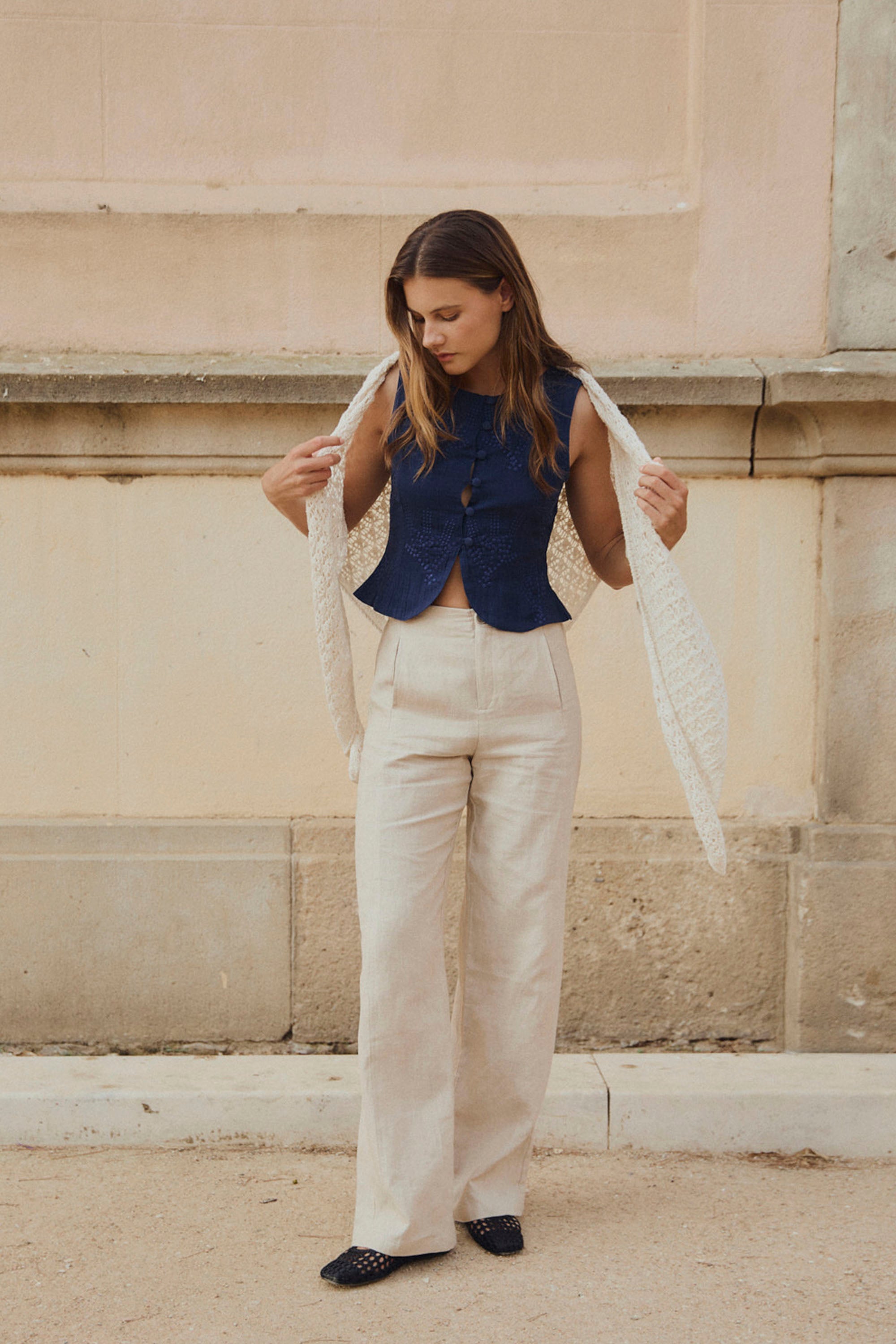 MUS & BOMBON Akira Wide-Leg Tailored Pants | PUKAS SURF SHOP