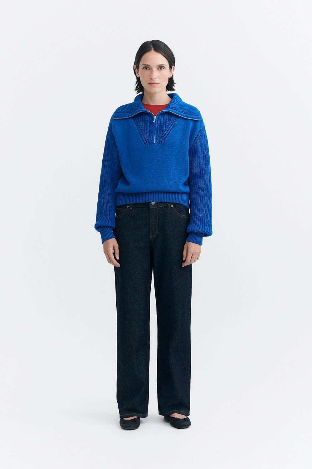 THINKING MU Tanit Knitted Sweater Royal Blue | Shop at PUKAS SURF SHOP