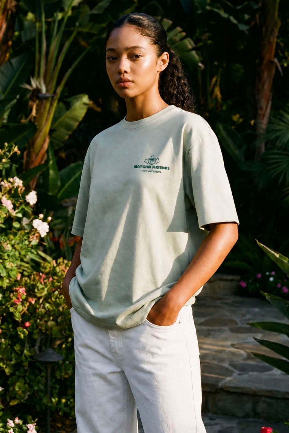 ON VACATION Matcha Friends T-Shirt Mint | Shop at PUKAS SURF SHOP
