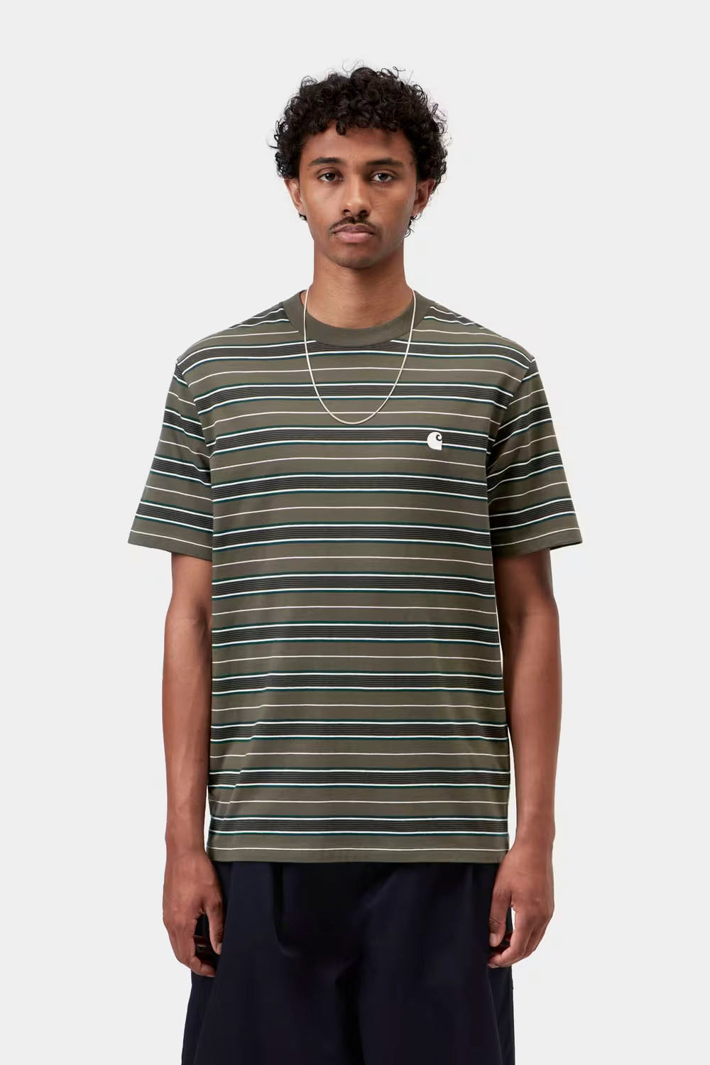 CARHARTT WIP Bronson T-Shirt Cypress Stripe | Shop at PUKAS SURF SHOP