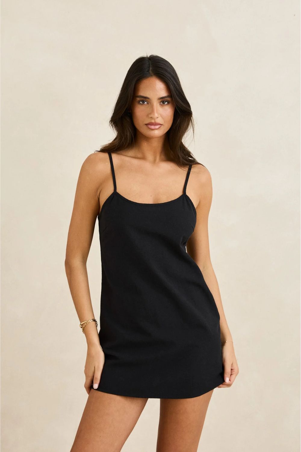 RHYTHM Classic Slip Dress Black