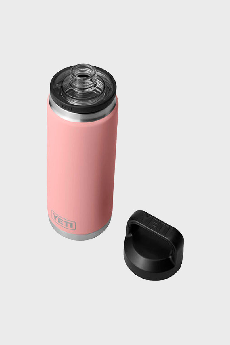 YETI Rambler 26-fl oz Stainless Steel Water Bottle with Chug Cap, Sandstone  Pink at