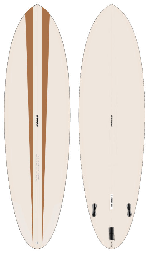 CUSTOM for Alexandra - Pukas Surfboard - LA CÔTE by Axel Lorentz - 6'6