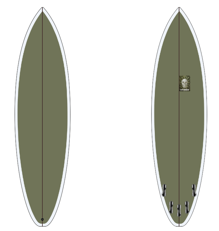 CUSTOM FOR LUCAS Christenson Surfboards - CARRERA - 6'8