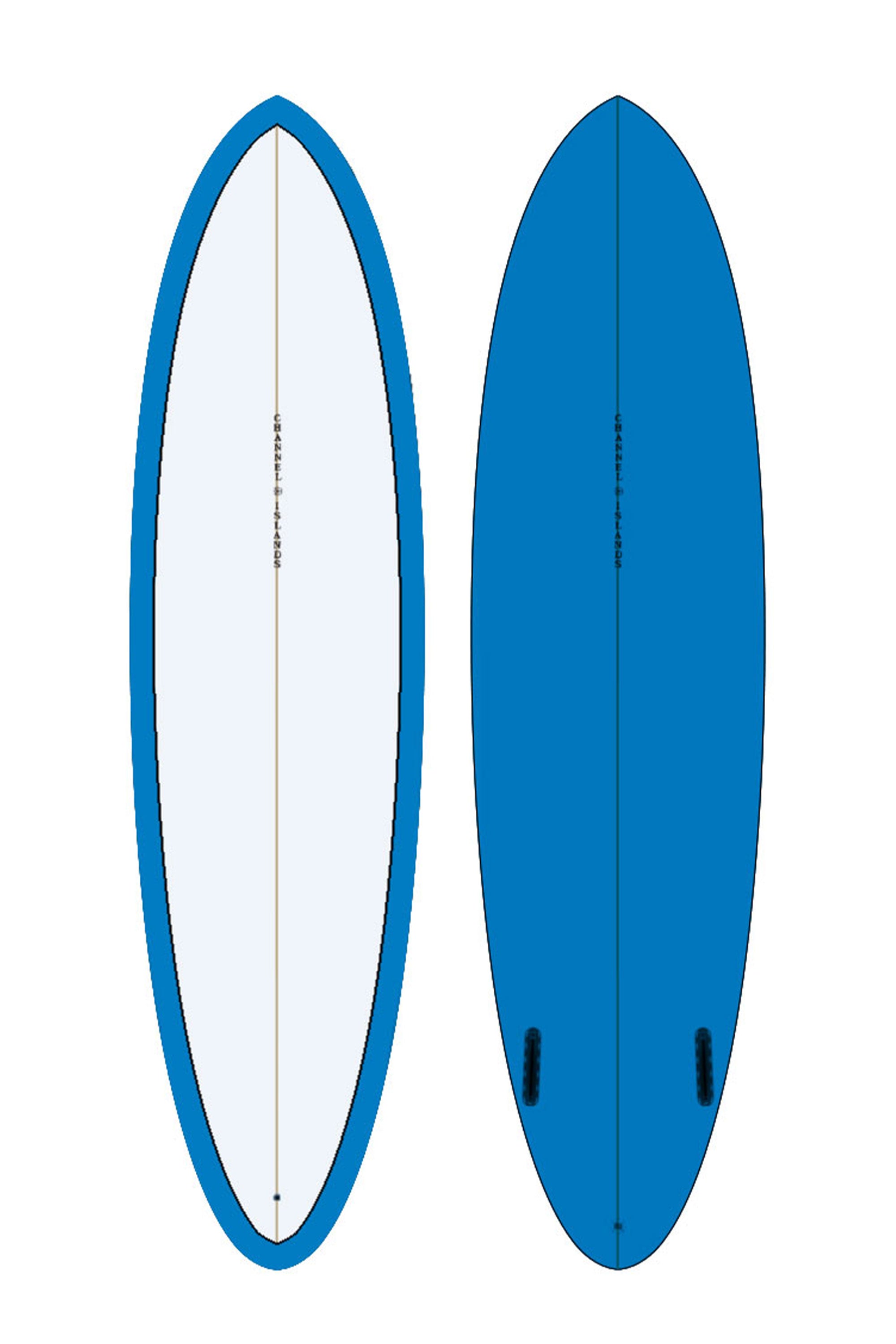 美品 CI MID TWIN 6'11 FCS2 Channel Islands CI Mid Twin PU/Poly 6'11
