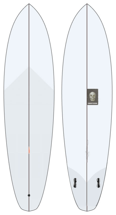 CUSTOM for Wouter - ULTRA TRACKER by Christenson - 7’4” x  21 3/8 x 3 - 46,6L