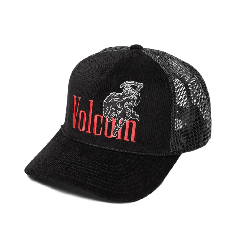 PUKAS-SURF-SHOP-CAP-VOLCOM-CHEAT-DEATH-NEGRA