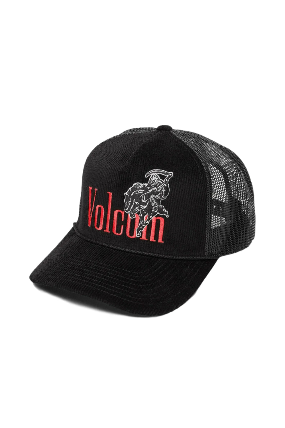 PUKAS-SURF-SHOP-CAP-VOLCOM-CHEAT-DEATH-NEGRA