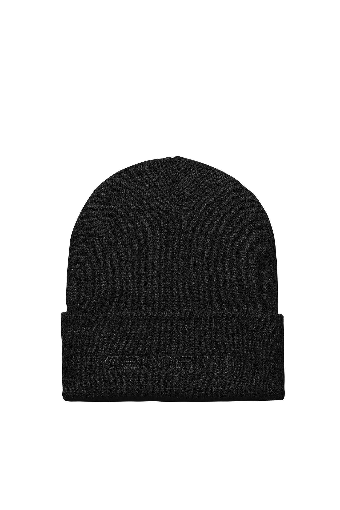 PUKAS-SURF-SHOP-HAT-CARHARTT-WIP-SCRIPT-BEANIE-BLACK