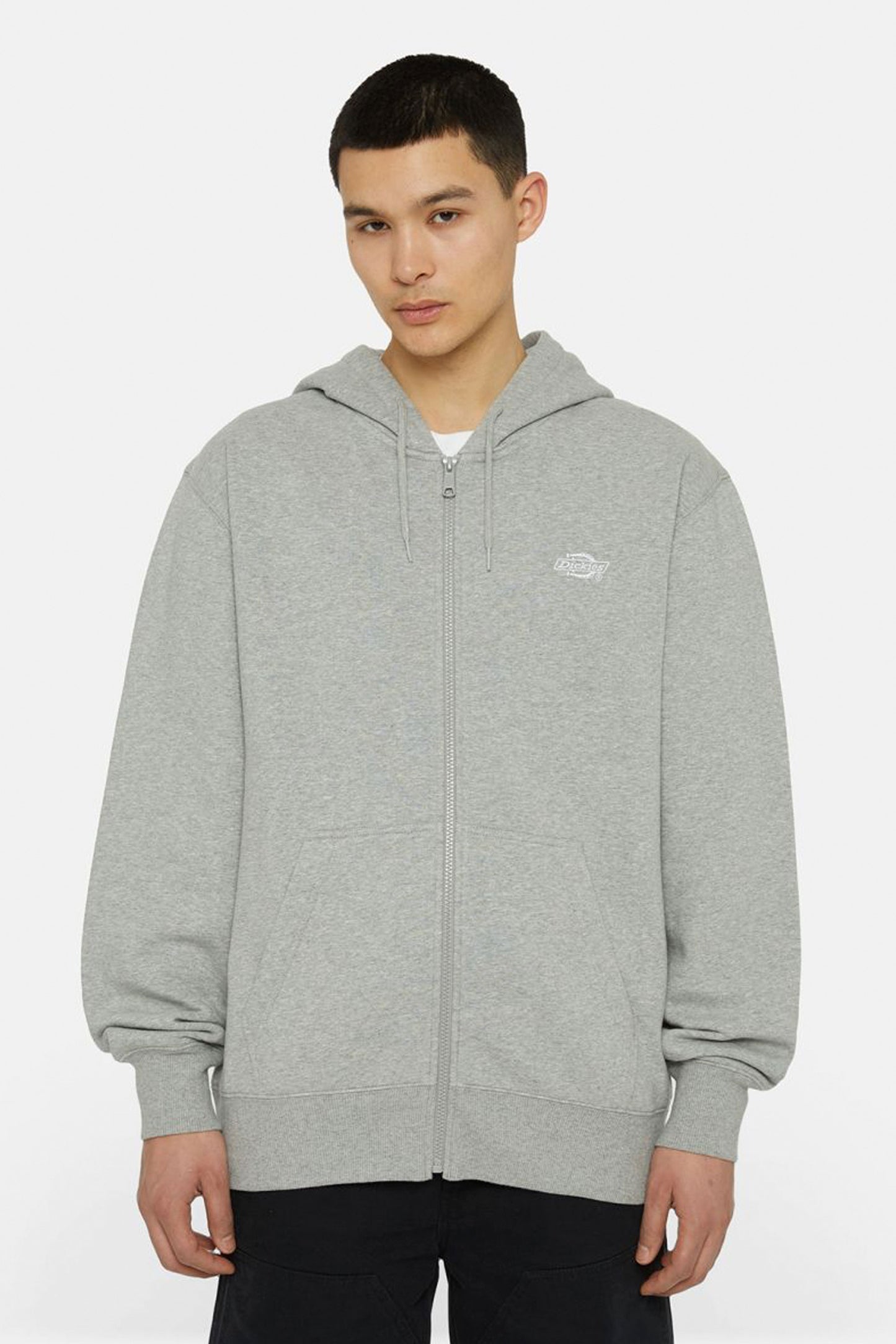 PUKAS-SURF-SHOP-HOODIE-DICKIES-SUMMERDALE-FULL-ZIP-GREY-MELANGE