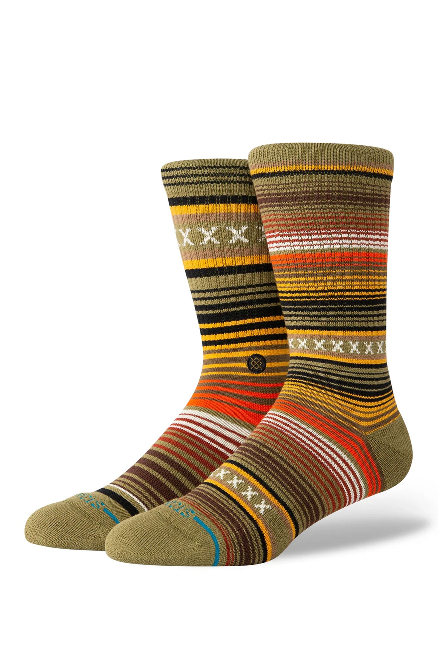 PUKAS-SURF-SHOP-SOCKS-STANCE-CURREN-CREW-CHIVE