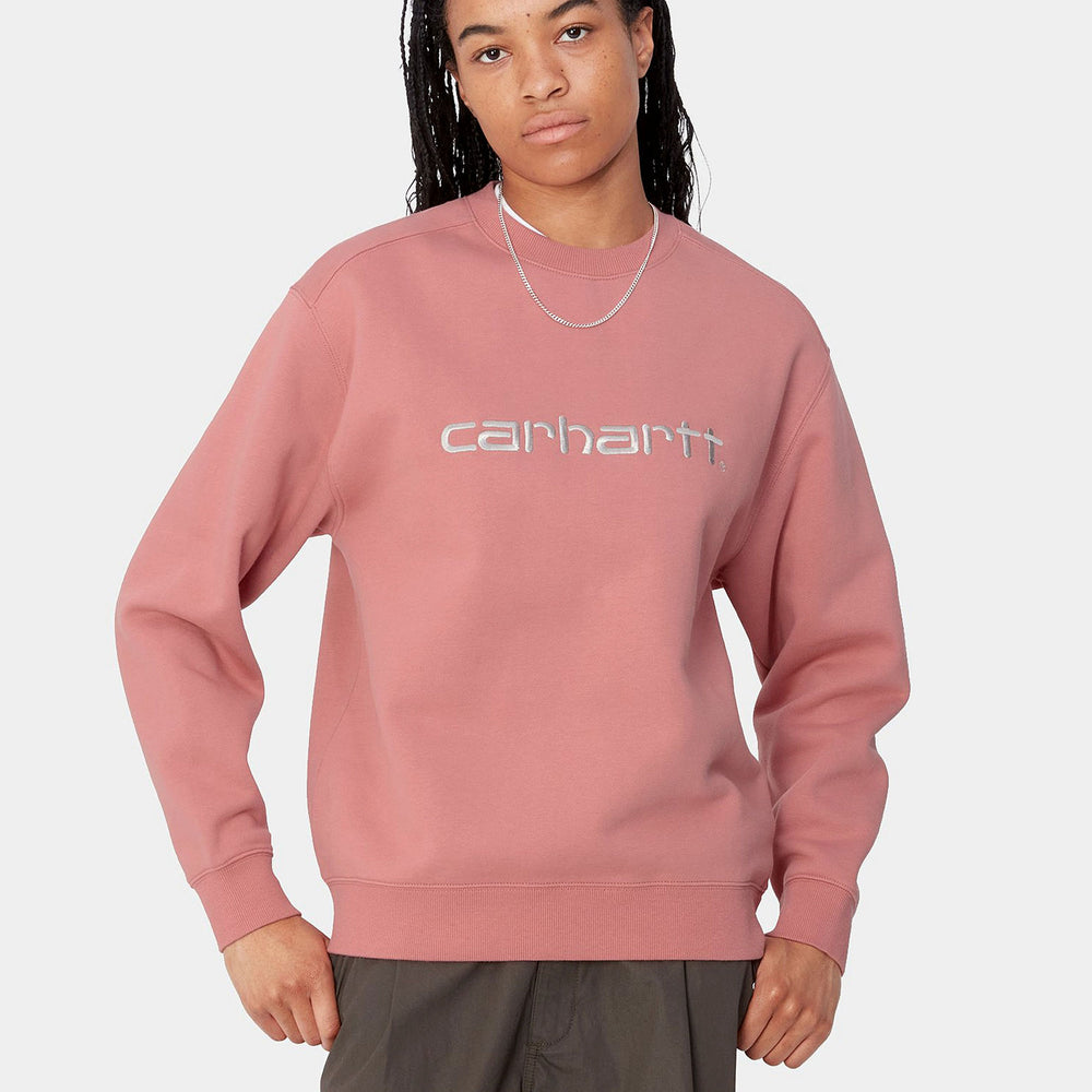 PUKAS-SURF-SHOP-SWEATER-CARHARTT-DUSTY-ROSE