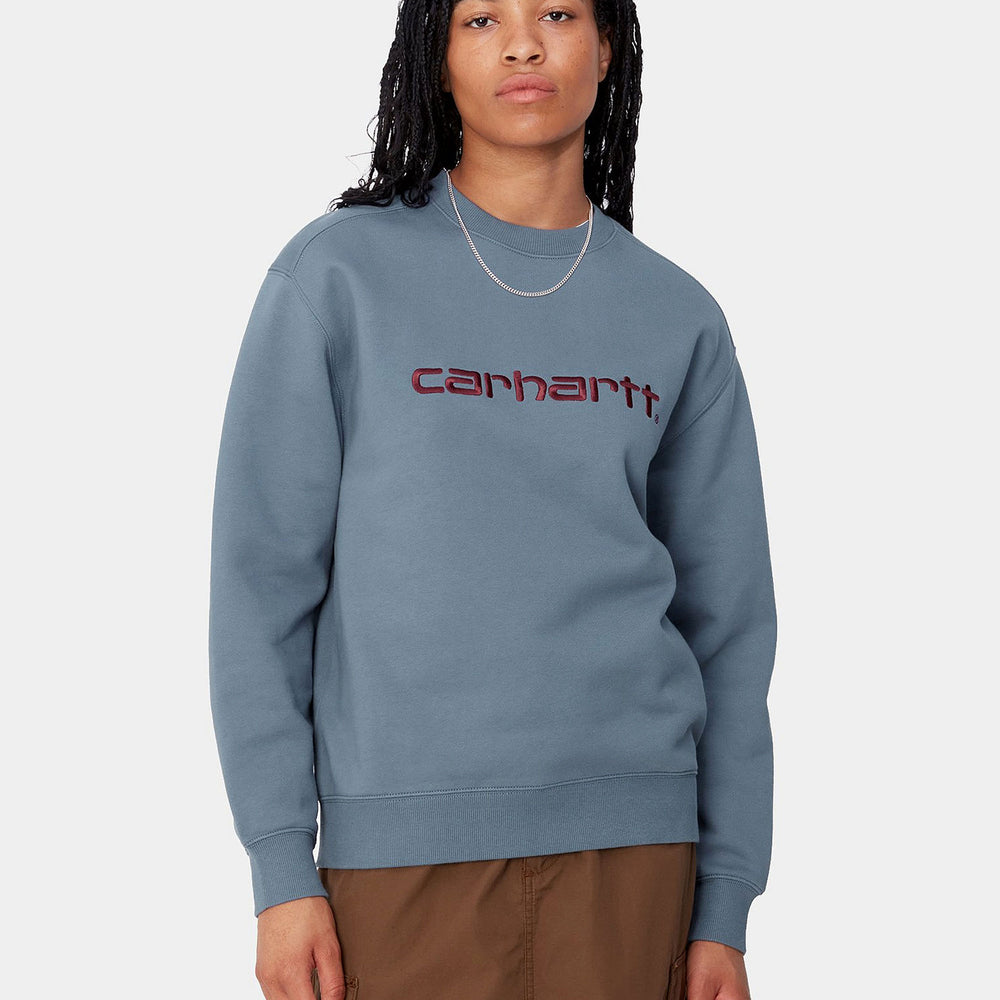 PUKAS-SURF-SHOP-SWEATER-CARHARTT-POSITANO-MALBEC