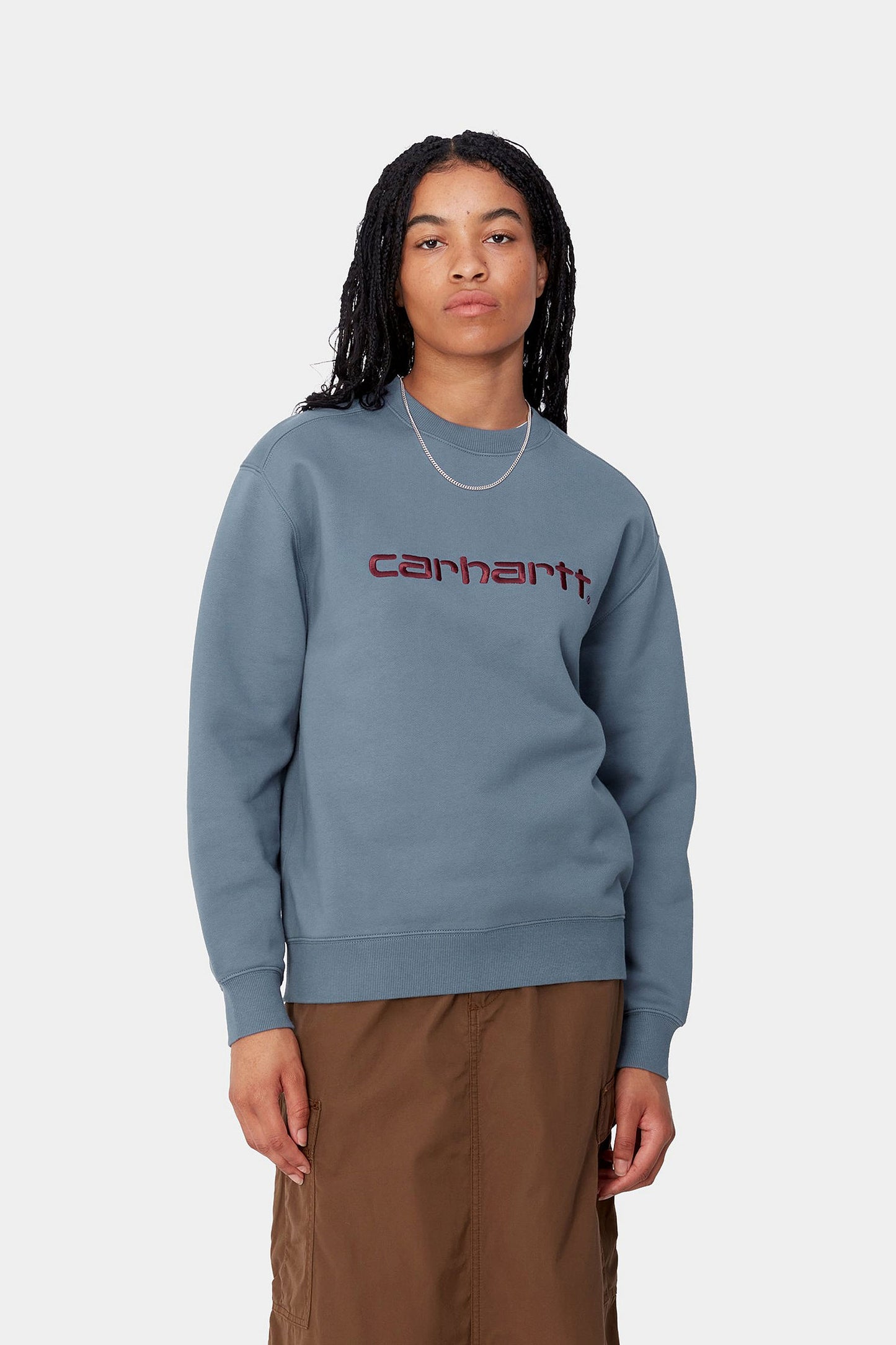 PUKAS-SURF-SHOP-SWEATER-CARHARTT-POSITANO-MALBEC