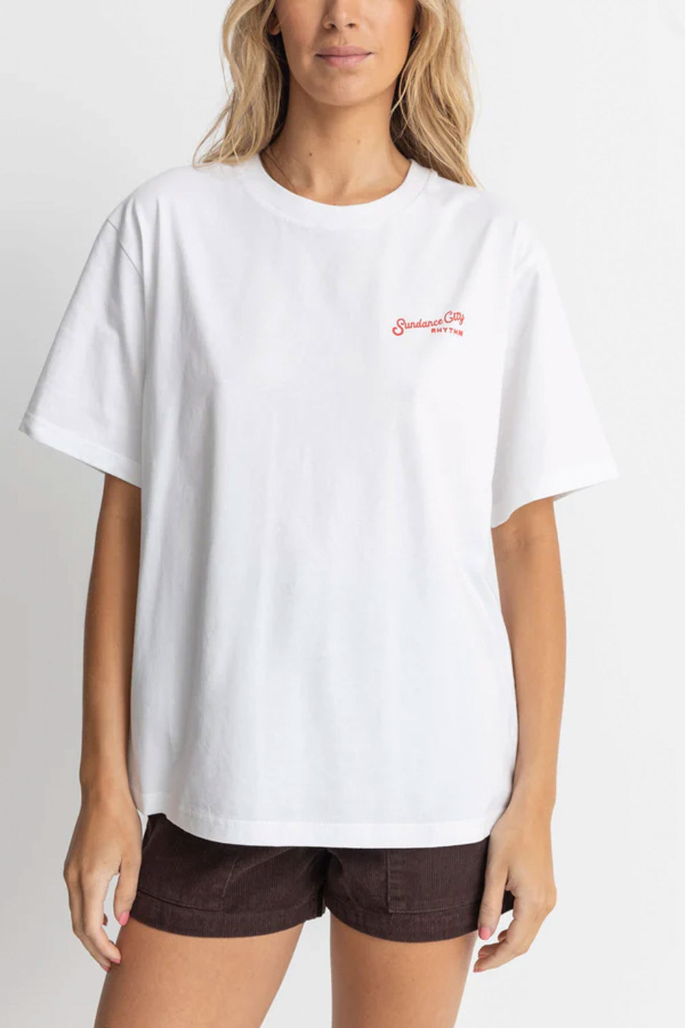 PUKAS-SURF-SHOP-TEE-WOMAN-RHYTHM-MOTEL-OVERSIZED-WHITE