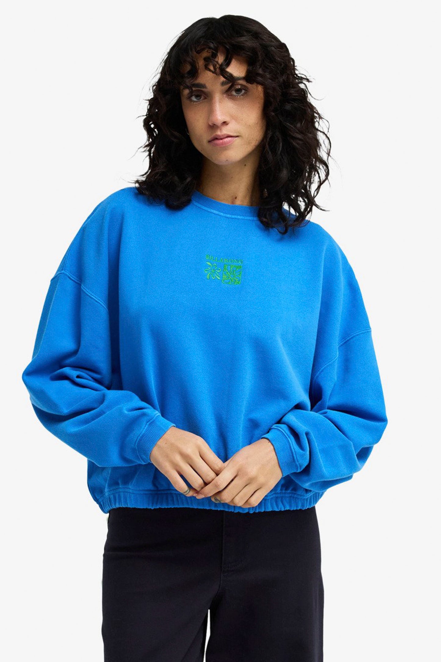 Billabong Springbreak Crew true blue - women's cropped
 sweatshirt"