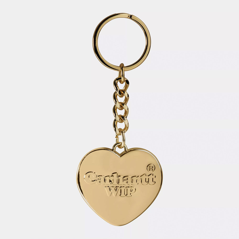 Pukas Surf Shop Accesories Carhartt Wip Heart Keychain Gold