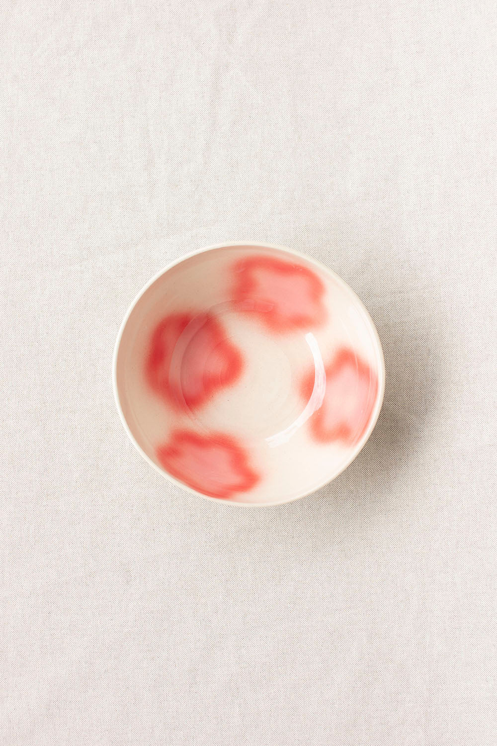 LUZ CERAMICS Flower Red Plate – hand-crafted ceramic plate in red, artisan design for home and table styling