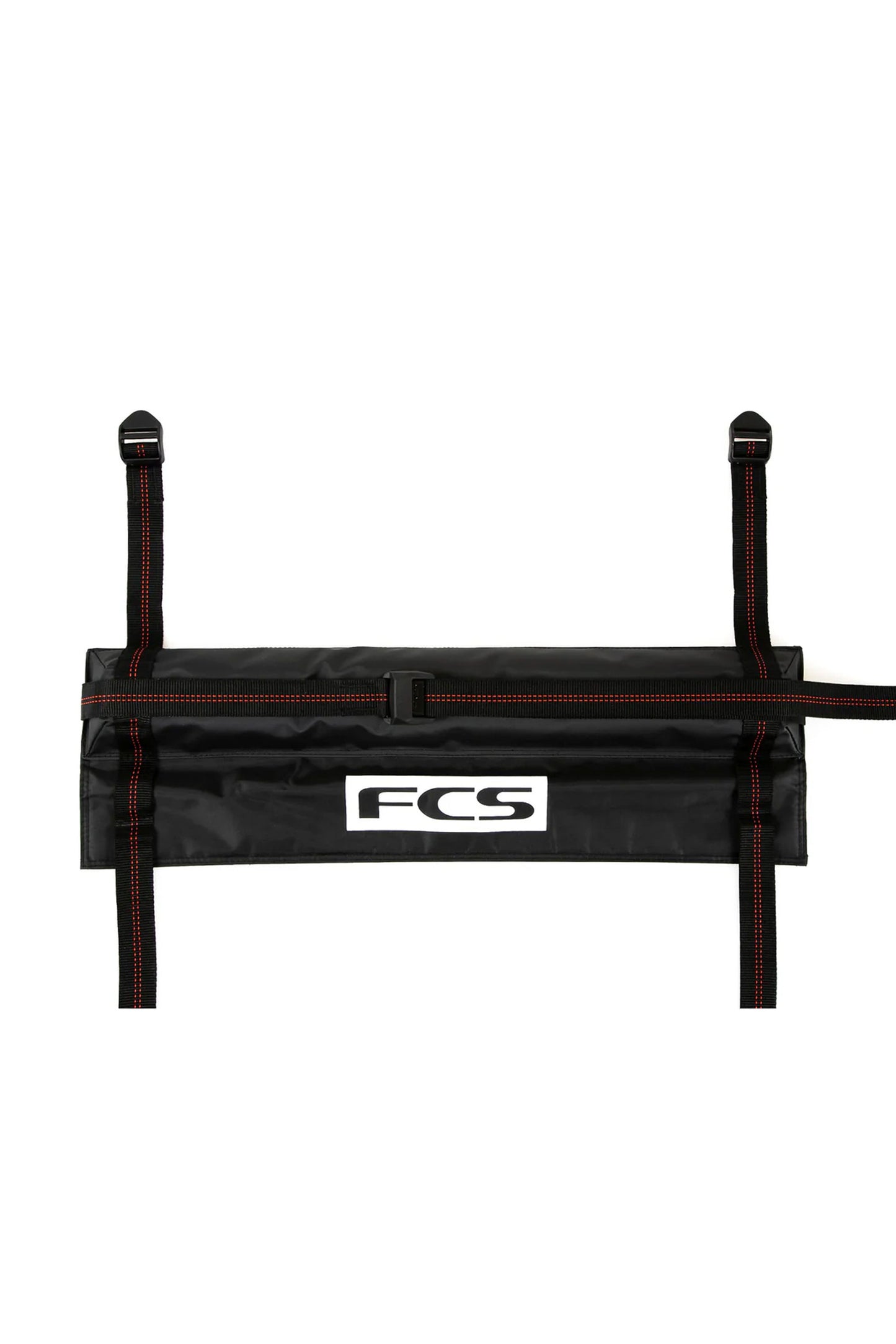 FCS Cam Lock Tail Gate Pad in Black — durable 1000D coated fabric pad for securing surfboards to utility vehicles