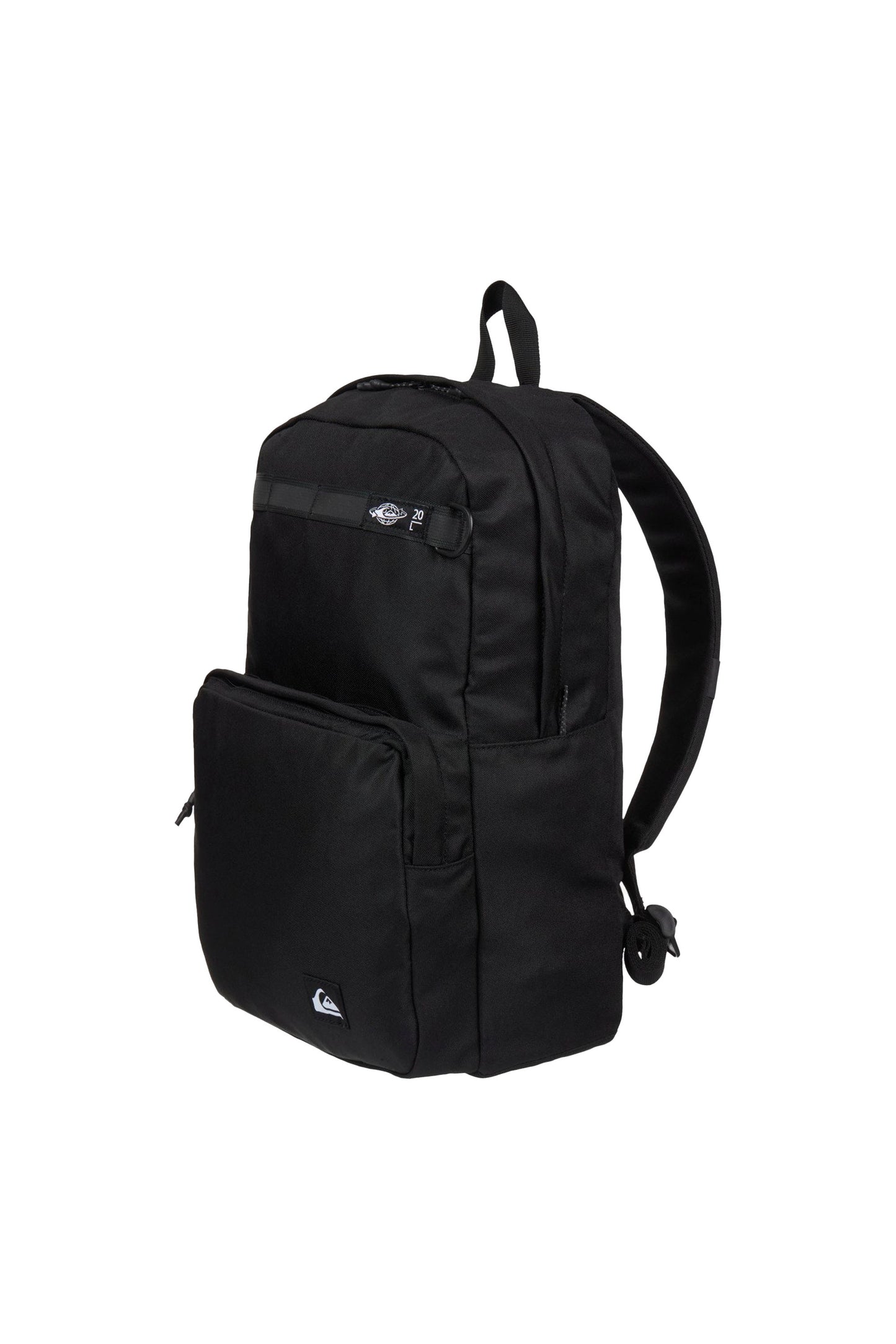 Pukas Surf Shop Quiksilver Hog Back black recycled backpack padded straps urban functional style