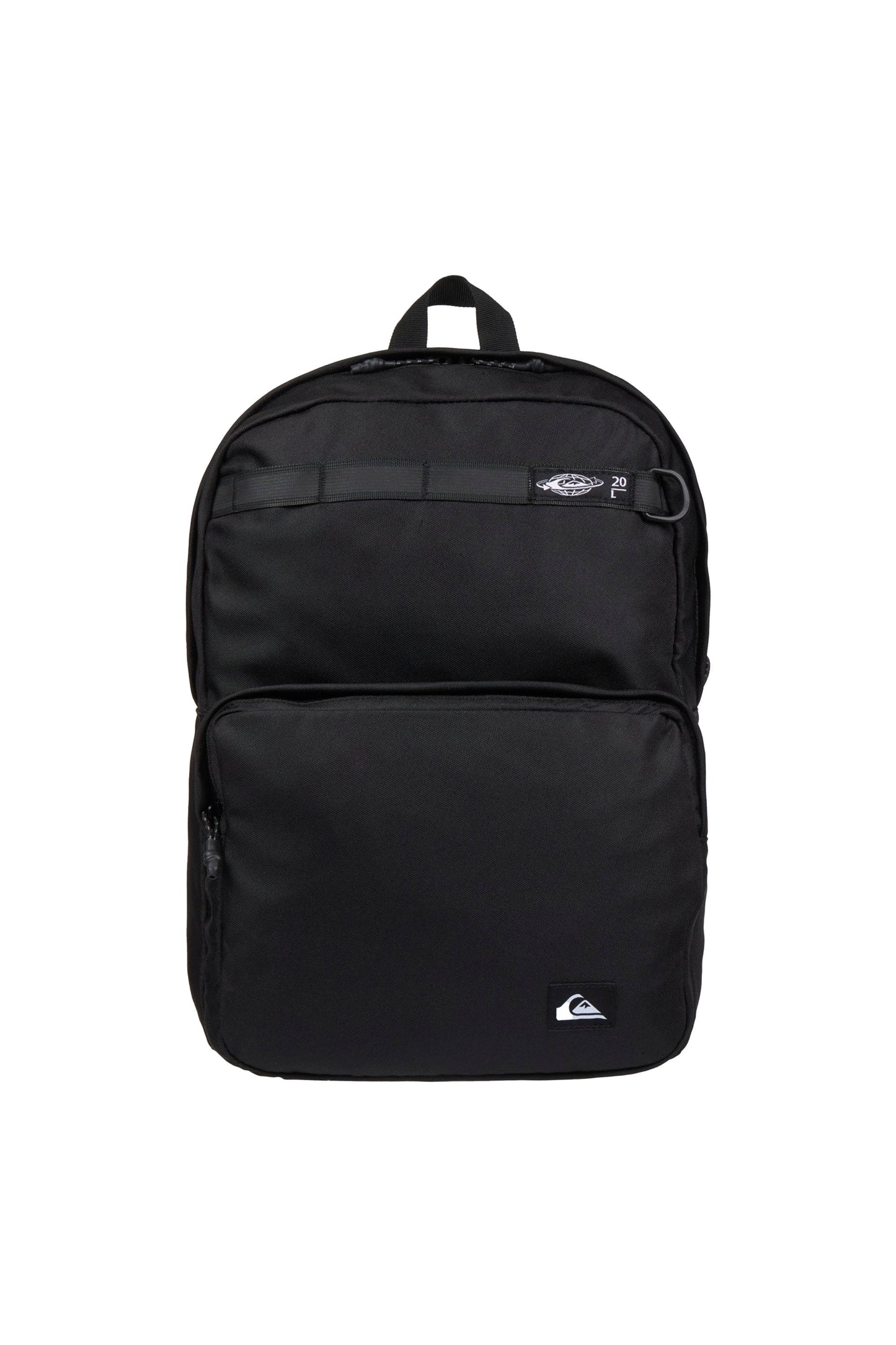 Pukas Surf Shop Quiksilver Hog Back black recycled backpack padded straps urban functional style