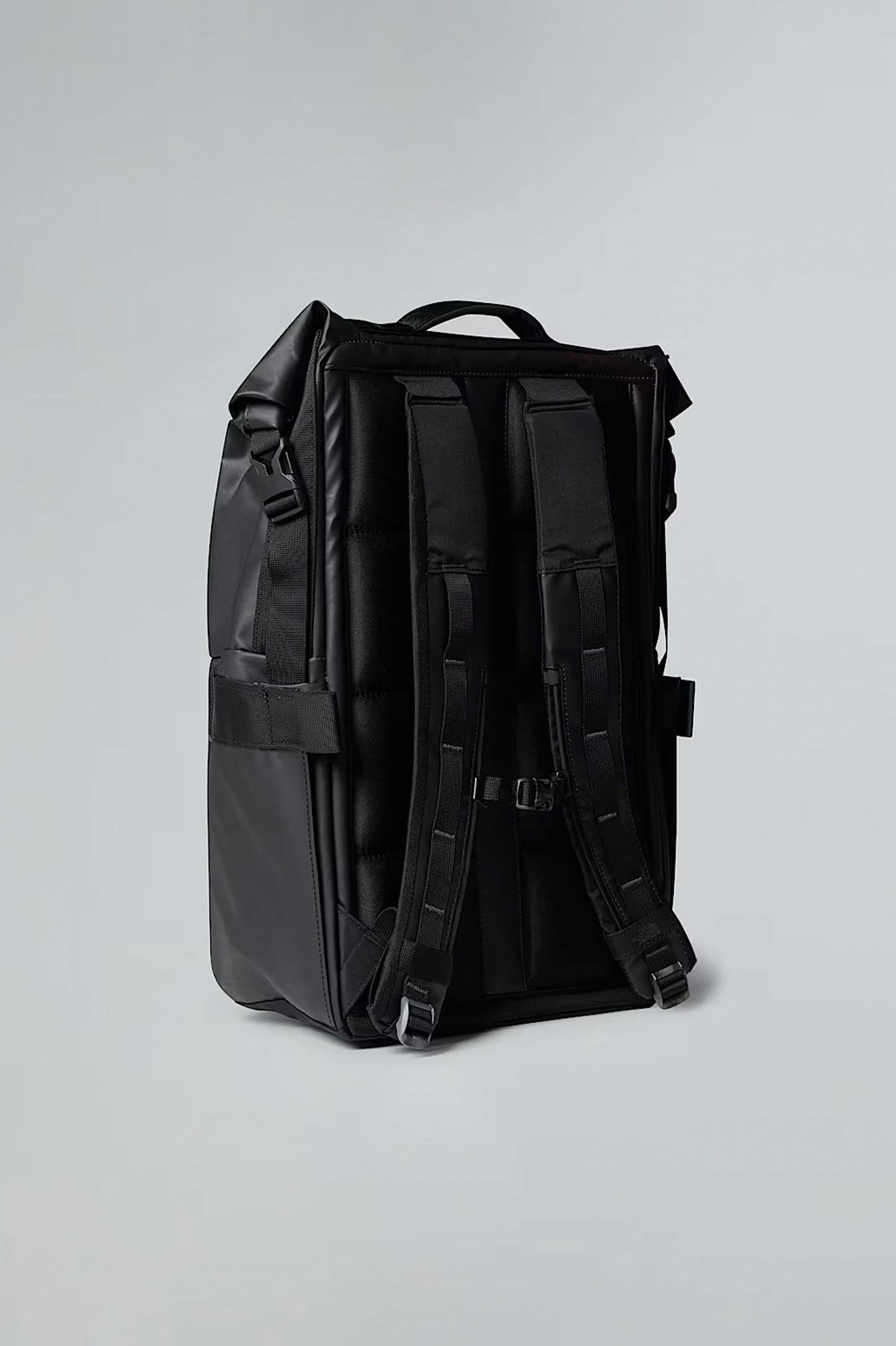 Pukas Surf Shop The North Face Base Camp Voyager Rolltop Backpack in TNF Black