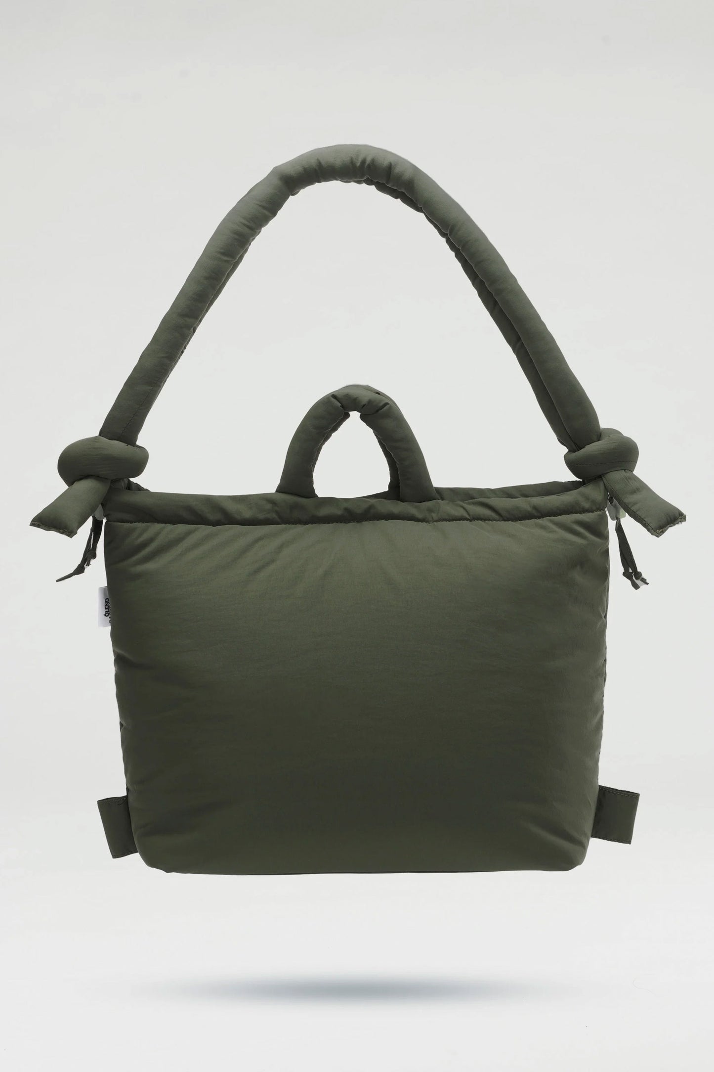 ÖLEND Ona soft bag in forest green - front view with nylon finish