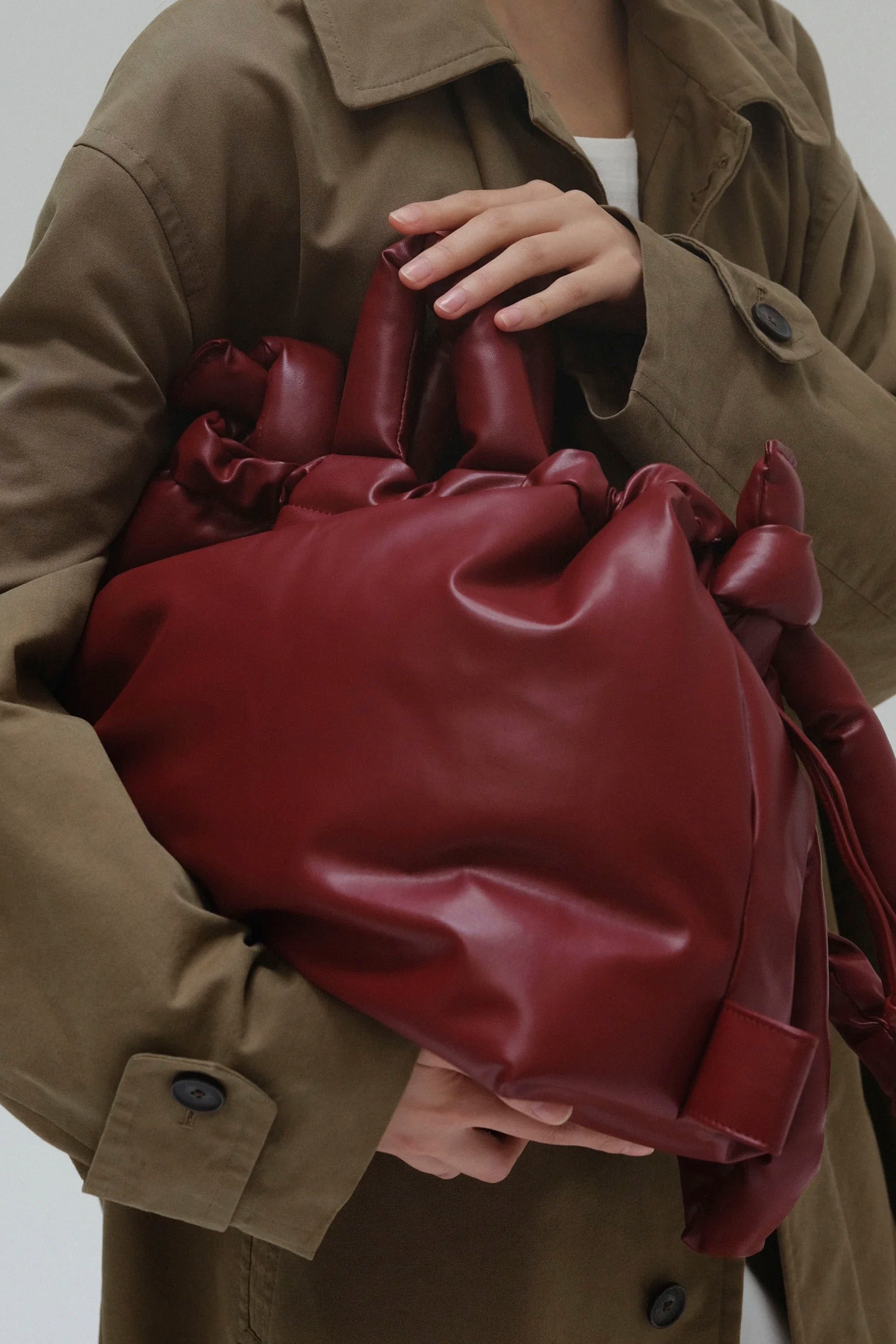 ÖLEND Ona Vegan Leather Cherry Red Bag | Shop at PUKAS SURF SHOP