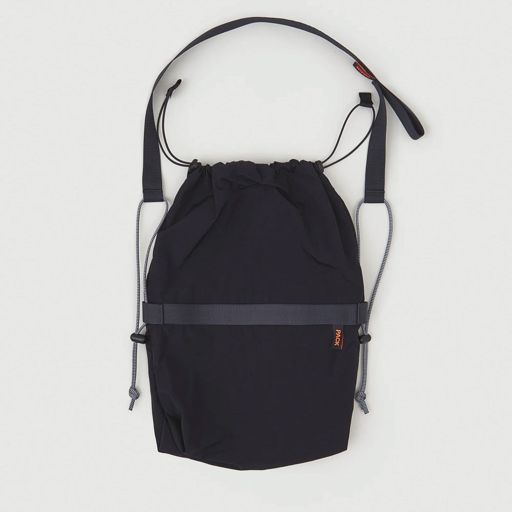 PACK BAGS - DRAWSTRING SLING - LEAD BLACK