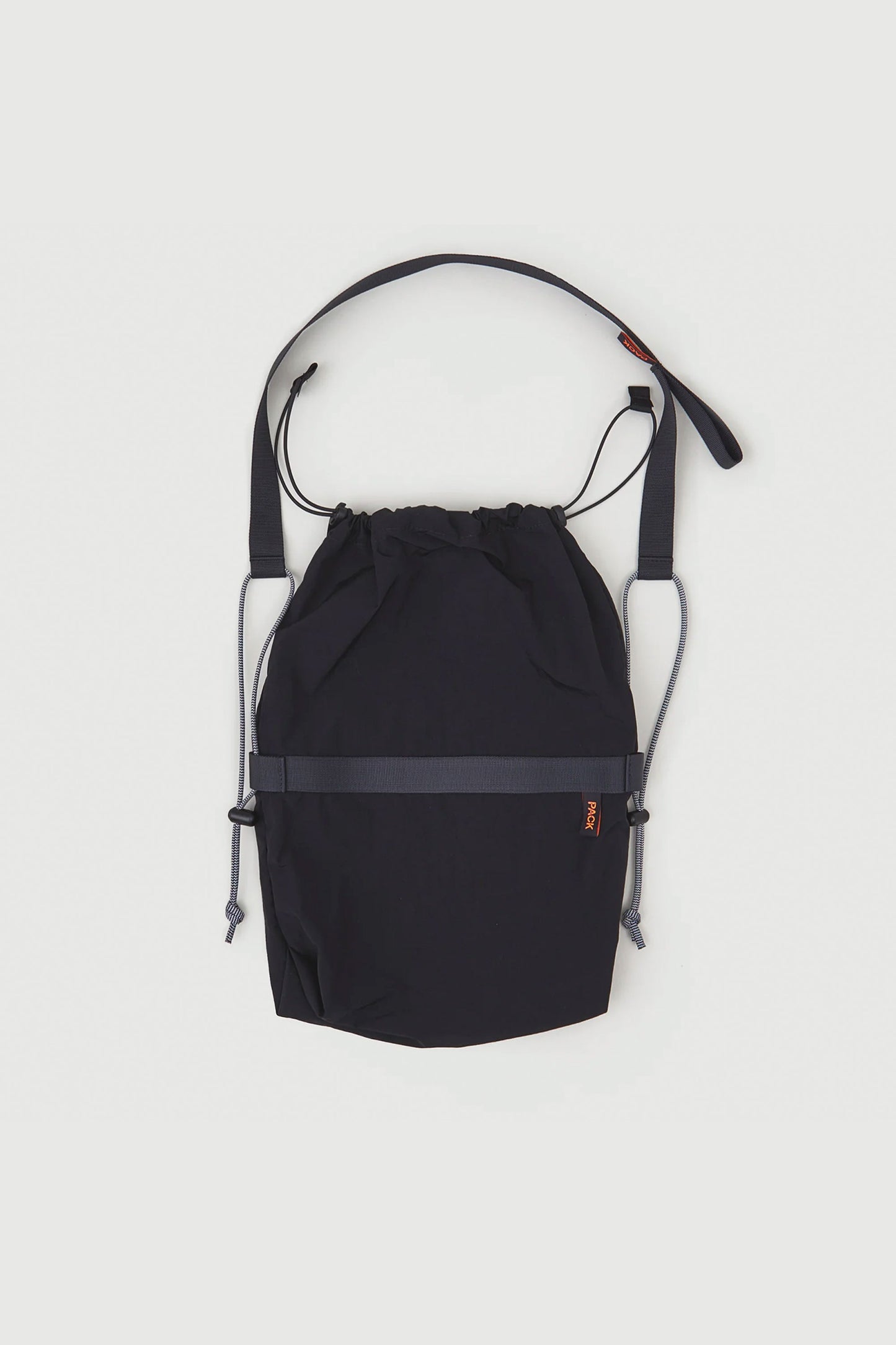 PACK BAGS - DRAWSTRING SLING - LEAD BLACK