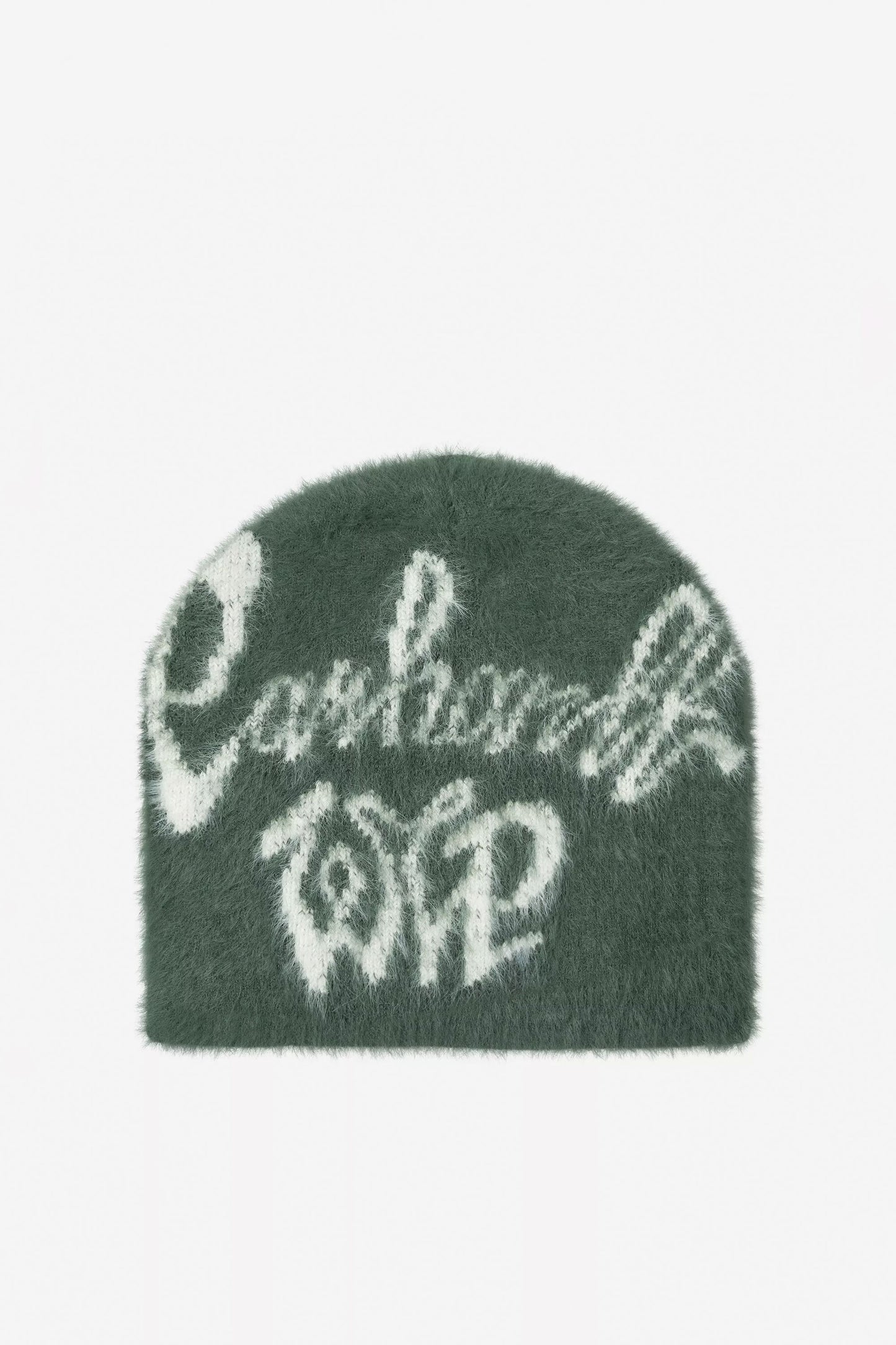Pukas Surf Shop Carhartt WIP olive & cream knit beanie graphic cuff relaxed style
