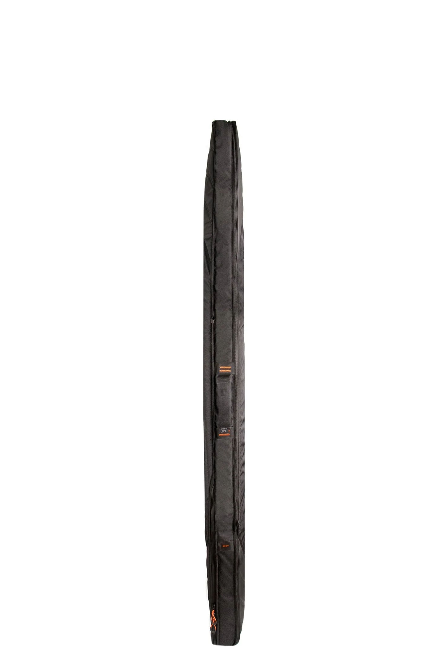 Side profile showing the streamlined thickness of the Apex Shortboard Cover.