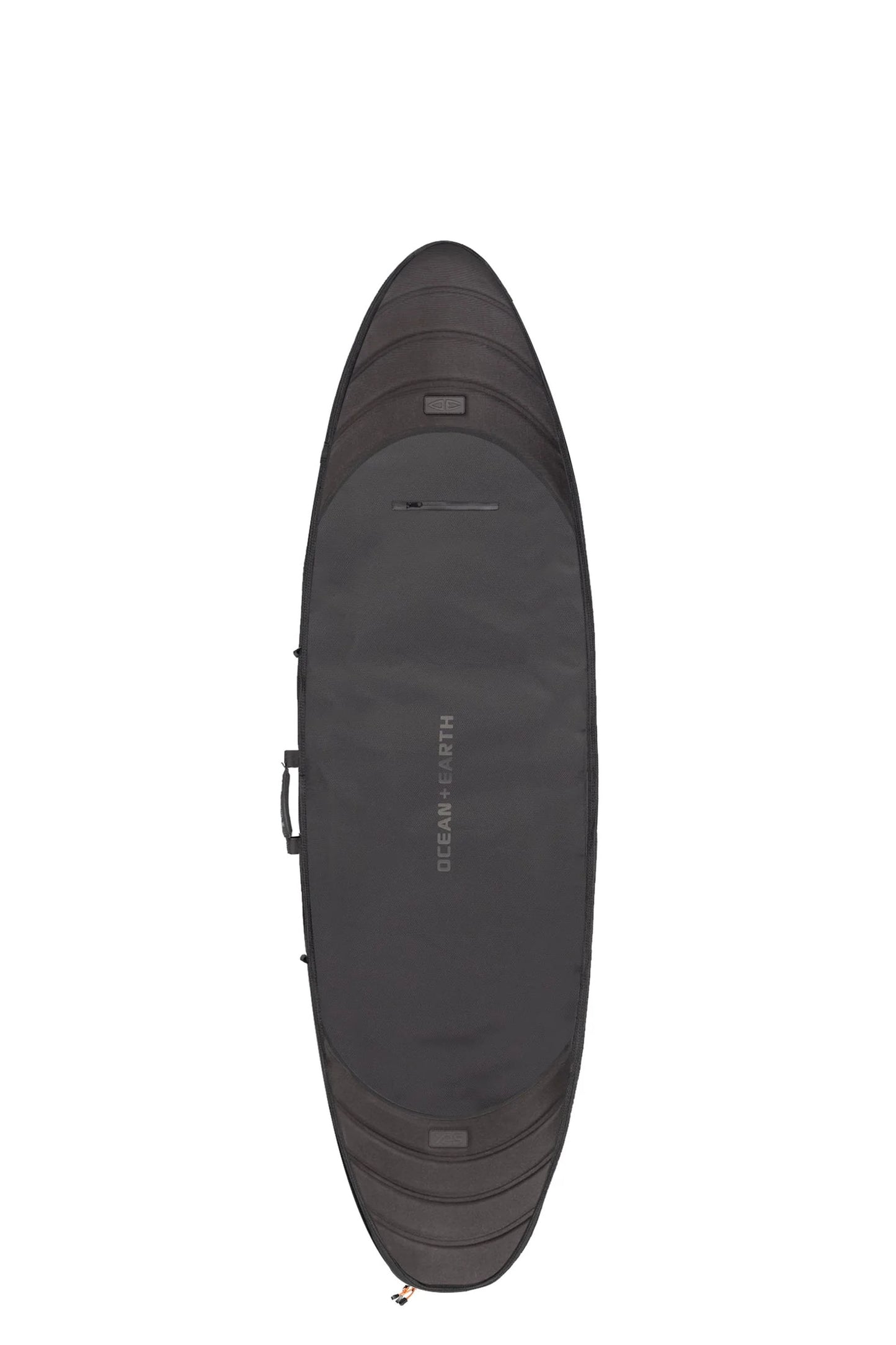 Apex Shortboard Travel Cover standing upright in full view.